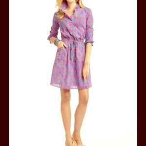 Lilly Pulitzer long sleeve dress multi seahorse
